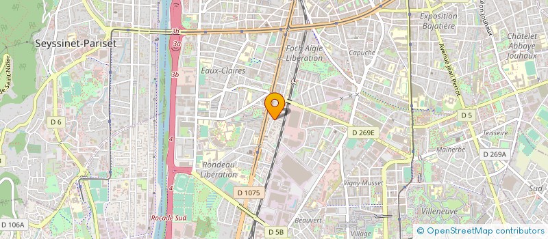 localisation de l'entreprise ASSOCIATION BATIMENT SERVICE  GRENOBLE