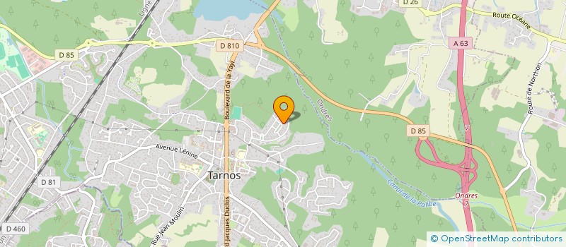 localisation de l'entreprise ASSOCIATION BATUCADA TIM'BODE  TARNOS