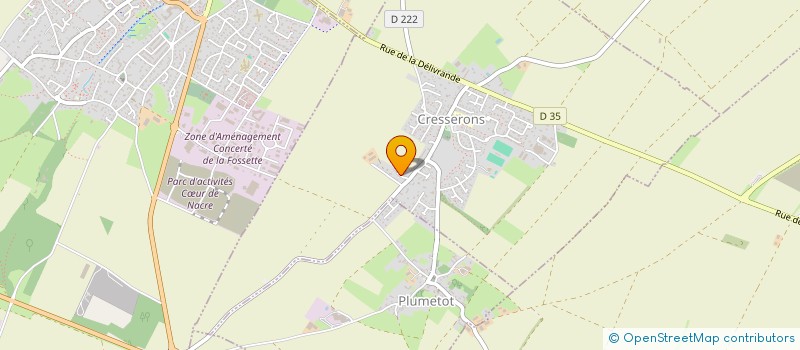 localisation de l'entreprise ASSOCIATION BAYEUX FITNESS FORME à CRESSERONS