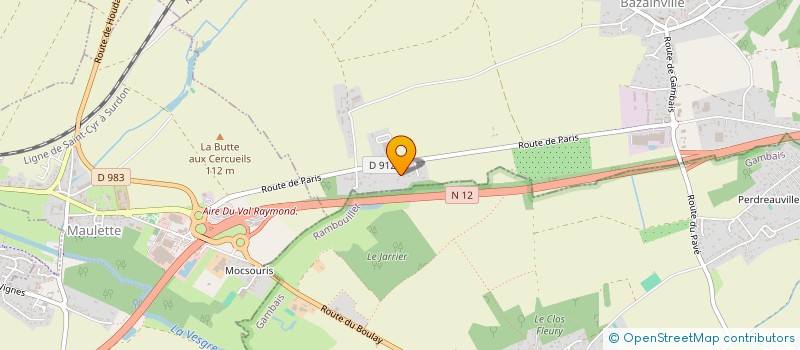 localisation de l'entreprise ASSOCIATION BAZAINVILLOISE POUR LA SOLIDARITE INTERNATIONALE  BAZAINVILLE