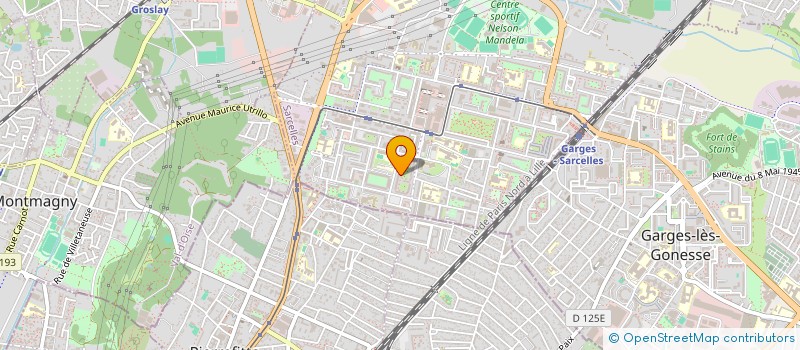 localisation de l'entreprise ASSOCIATION BE UNITED  SARCELLES