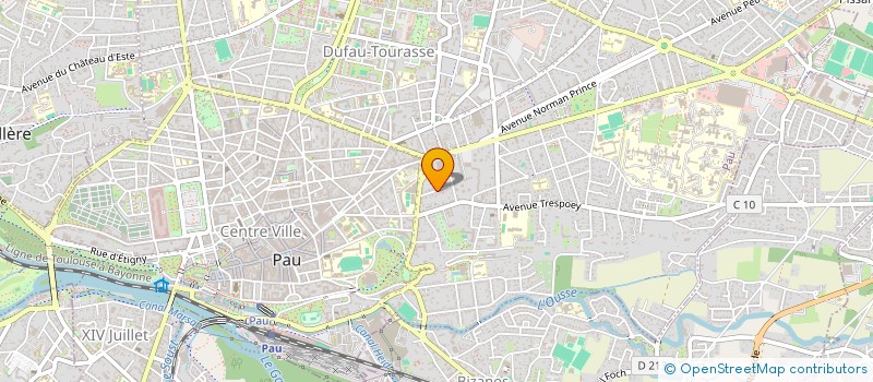 localisation de l'entreprise ASSOCIATION BEARN CULTURE à PAU