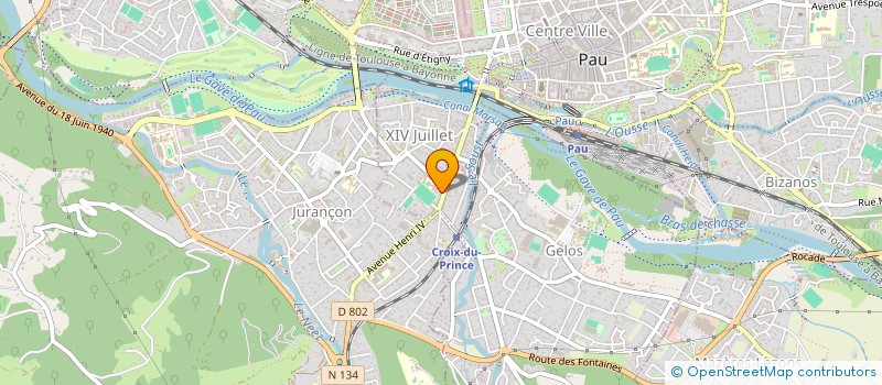 localisation de l'entreprise ASSOCIATION BEARNAISE DES MALENTENDANTS ET DEVENUS SOURDS à PAU