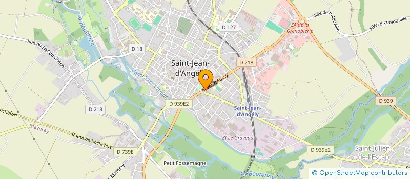 localisation de l'entreprise ASSOCIATION BEAUFIEF  SAINT-JEAN-D'ANGELY