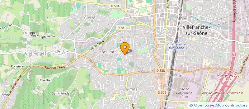 localisation de l'entreprise ASSOCIATION BEAUJOLAIS 2000  VILLEFRANCHE-SUR-SAONE