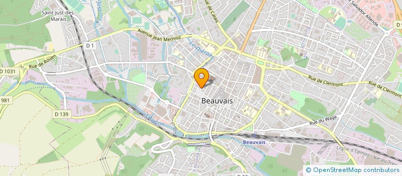 localisation de l'entreprise ASSOCIATION BEAUVAIS CATHEDRALE(CATHEDRALE ST PIERRE ET EGLISE ST ETIENNE)  BEAUVAIS