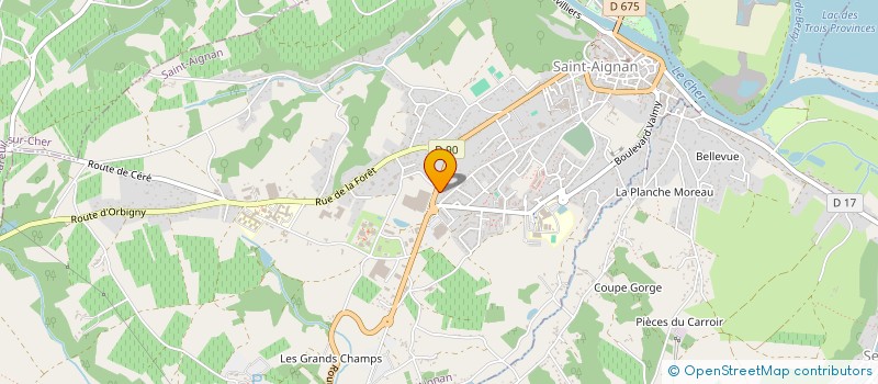 localisation de l'entreprise ASSOCIATION BEAUVAL NATURE POUR LA CONSERVATION ET LA RECHERCHE à SAINT-AIGNAN