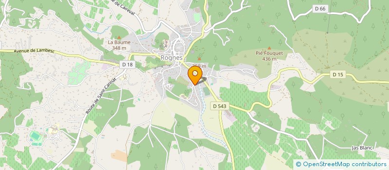 localisation de l'entreprise ASSOCIATION BEBE CALIN à ROGNES