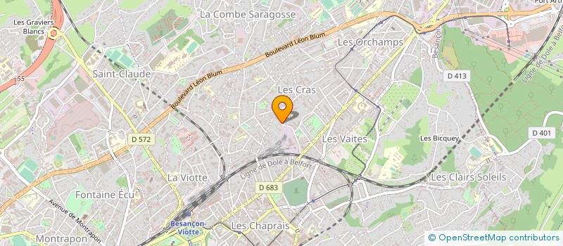 localisation de l'entreprise ASSOCIATION BEBES DAUPHINS à BESANCON