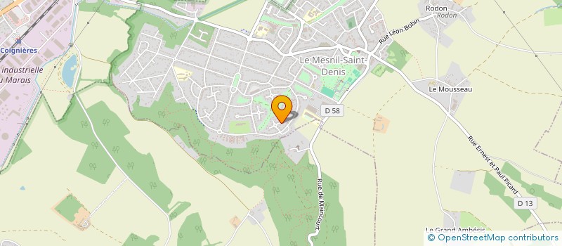 localisation de l'entreprise ASSOCIATION BECAR  LE MESNIL-SAINT-DENIS