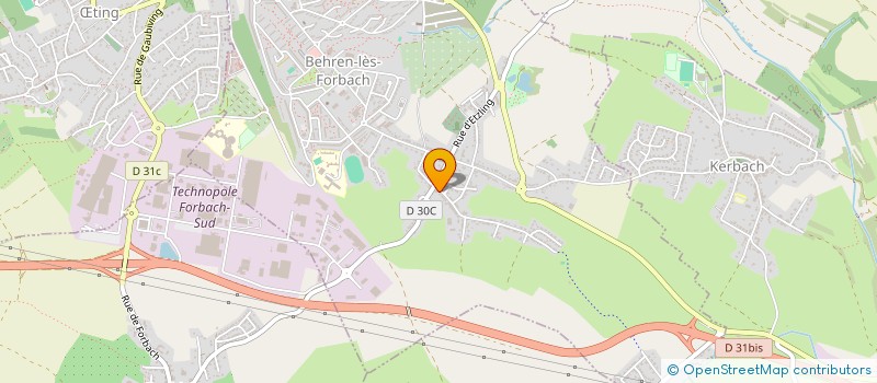 localisation de l'entreprise ASSOCIATION BEHREN LOISIRS 57  BEHREN-LES-FORBACH