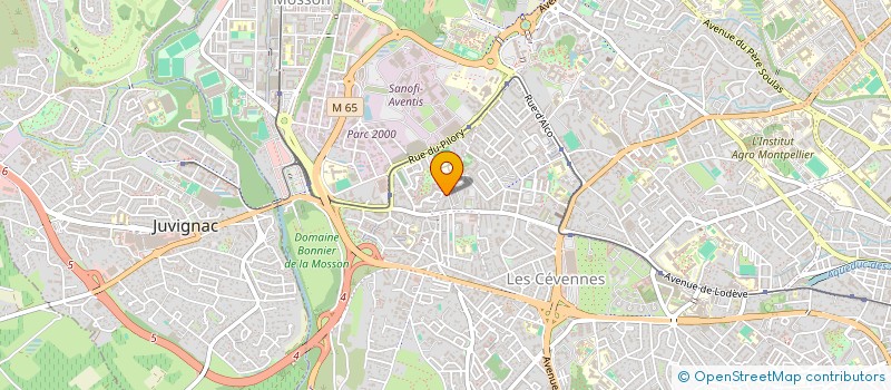 localisation de l'entreprise ASSOCIATION BEL A'VENIR à MONTPELLIER