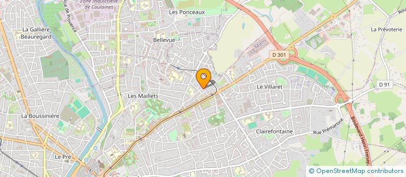 localisation de l'entreprise ASSOCIATION BEL'ACTION EN VUE à LE MANS