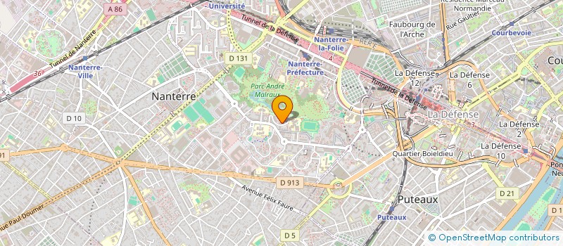 localisation de l'entreprise ASSOCIATION BEL AGIR à NANTERRE
