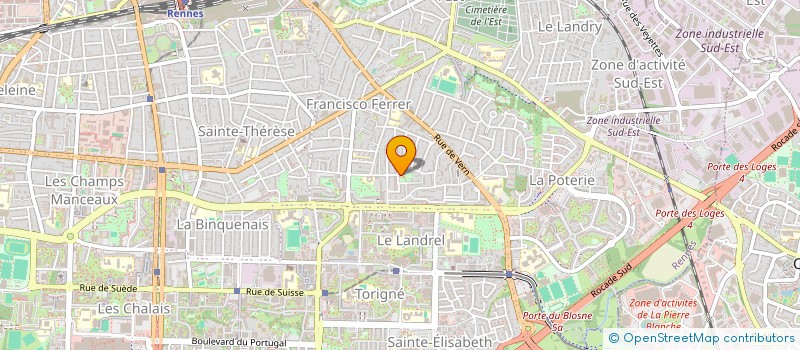 localisation de l'entreprise ASSOCIATION BEL AIR  RENNES