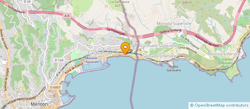 localisation de l'entreprise ASSOCIATION BEL CANTO  MENTON