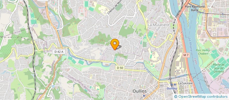 localisation de l'entreprise ASSOCIATION BEL ILE RHONE-ALPES DOM  OULLINS-PIERRE-BENITE