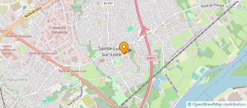 localisation de l'entreprise ASSOCIATION BEL VIAGGIO à SAINTE-LUCE-SUR-LOIRE