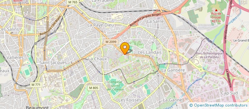 localisation de l'entreprise ASSOCIATION BELENOS  AUBIERE