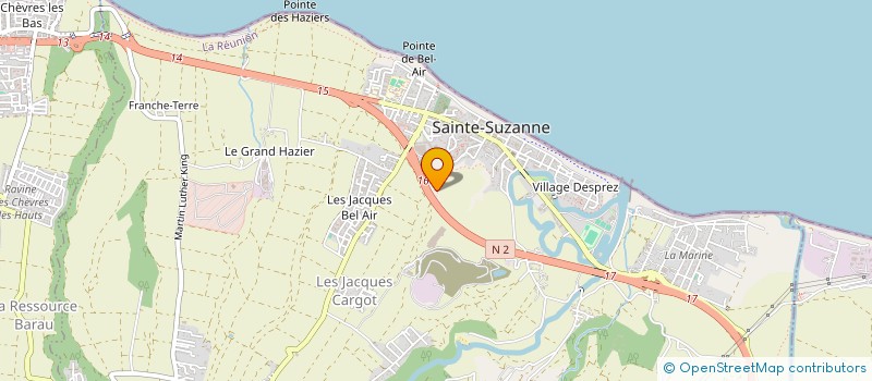 localisation de l'entreprise ASSOCIATION BELLE ROSE à SAINTE-SUZANNE
