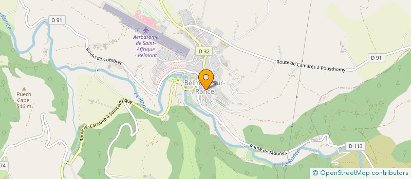 localisation de l'entreprise ASSOCIATION BELMONTAISE DE SERVICES ET D'ACCOMPAGNEMENT POUR PERSONNES HANDICAPEES  BELMONT-SUR-RANCE