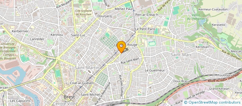 localisation de l'entreprise ASSOCIATION BELT à BREST