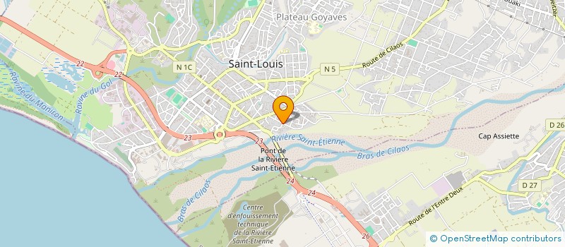 localisation de l'entreprise ASSOCIATION BELVEDERE  SAINT-LOUIS