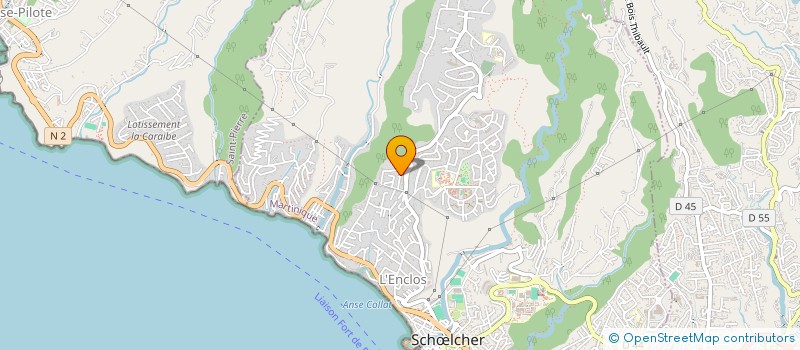 localisation de l'entreprise ASSOCIATION BELYA POUR LE DEVELOPPEMENT DES MUSIQUES POPULAIRES DU PAYS MARTINIQUE   SCHLCHER