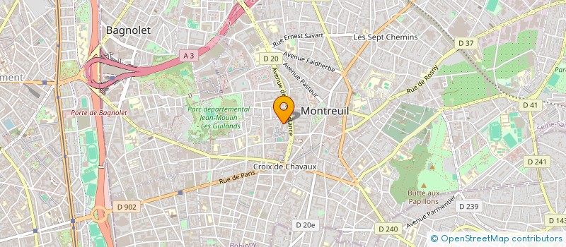 localisation de l'entreprise ASSOCIATION BERBERE TAFERKA à MONTREUIL