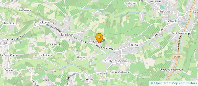 localisation de l'entreprise ASSOCIATION BERGERONNETTES DU BEAUJOLAIS à PORTE-DES-PIERRES-DOREES