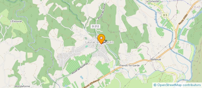 localisation de l'entreprise ASSOCIATION BERGIGOU - PASTORALISME EN SUD ARDECHE  LAURAC-EN-VIVARAIS