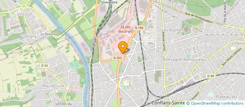 localisation de l'entreprise ASSOCIATION BERKUT DE BRADERIE (A.B.B)  CONFLANS-SAINTE-HONORINE