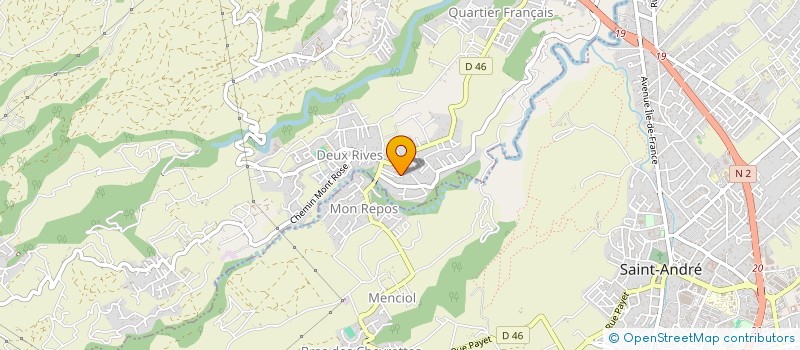 localisation de l'entreprise ASSOCIATION BERNARD GOU KREOL  SAINTE-SUZANNE