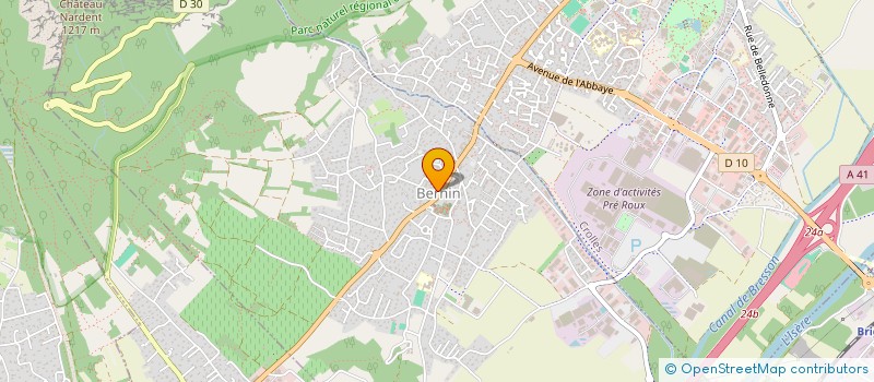 localisation de l'entreprise ASSOCIATION BERNIN LOISIRS  BERNIN