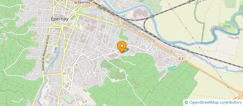 localisation de l'entreprise ASSOCIATION BERNON LOISIRS  EPERNAY