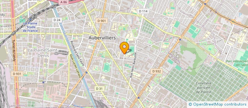 localisation de l'entreprise ASSOCIATION BESOIN DE VOUS à AUBERVILLIERS