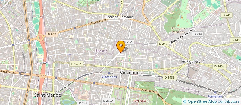 localisation de l'entreprise ASSOCIATION BETH DIN CHALOM VATSEDEK à VINCENNES