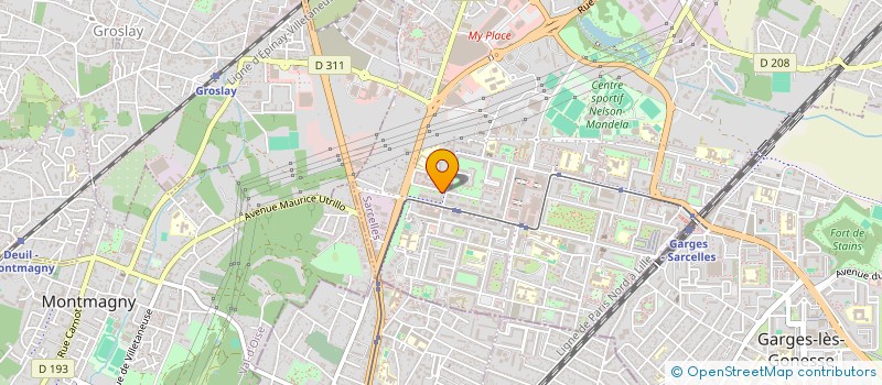 localisation de l'entreprise ASSOCIATION BETH-EL  SARCELLES