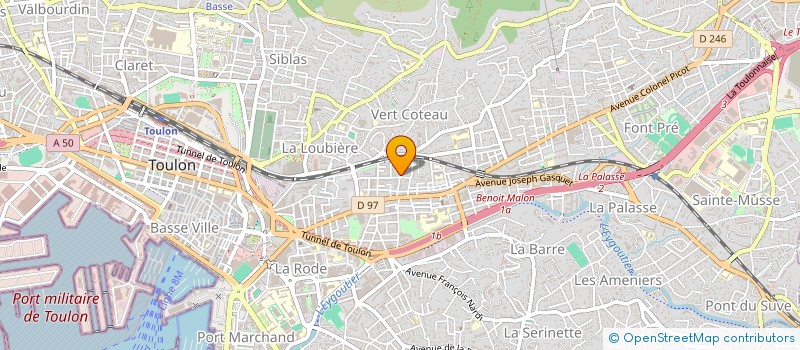 localisation de l'entreprise ASSOCIATION BETHANIE  TOULON