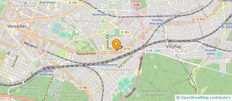 localisation de l'entreprise ASSOCIATION BETHASDA  VERSAILLES