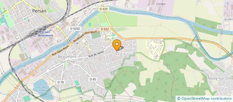 localisation de l'entreprise ASSOCIATION BETHEL  BEAUMONT-SUR-OISE