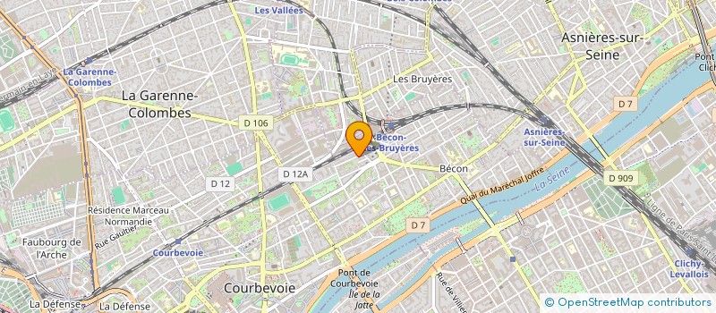 localisation de l'entreprise ASSOCIATION BETHLEEM à COURBEVOIE
