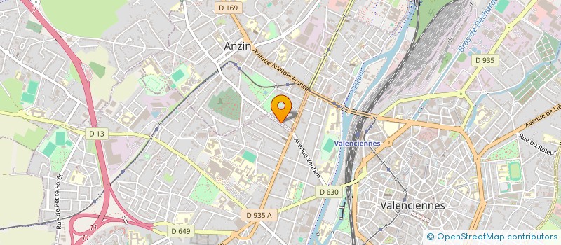 localisation de l'entreprise ASSOCIATION BEUVRAGES METROPOLE FUTSAL  ANZIN