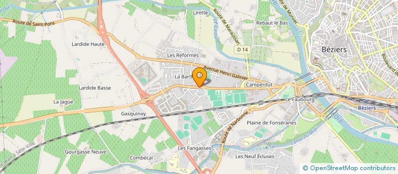 localisation de l'entreprise ASSOCIATION BEZIERS POKER à BEZIERS