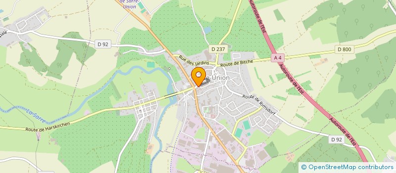 localisation de l'entreprise ASSOCIATION BIBLE EN MAIN  SARRE-UNION