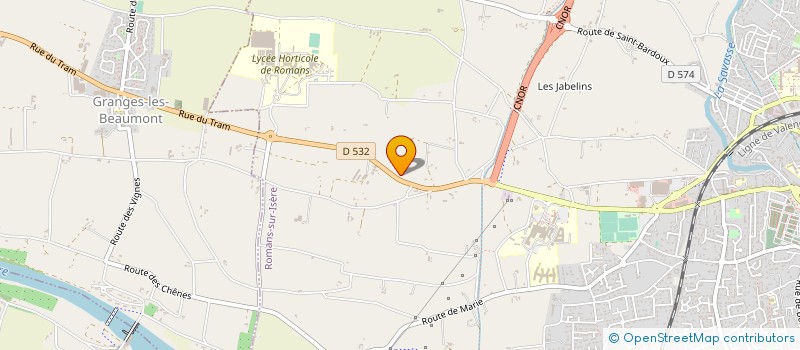 localisation de l'entreprise ASSOCIATION BIBLIOTHEQUE HOSPITALIERE DE ROMANS à ROMANS-SUR-ISERE