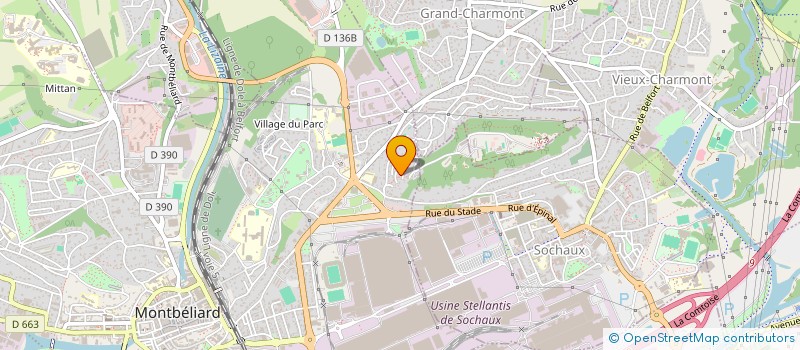 localisation de l'entreprise ASSOCIATION  BIEN CONDUIRE EN DEPLACEMENT  MONTBELIARD