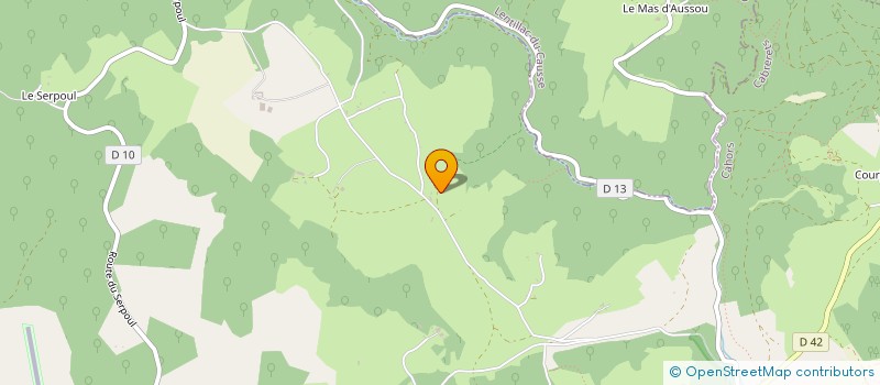 localisation de l'entreprise ASSOCIATION BIEN ETRE  CABRERETS