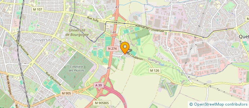 localisation de l'entreprise ASSOCIATION BIEN ETRE à DIJON