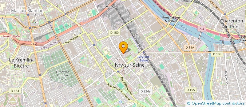 localisation de l'entreprise ASSOCIATION BIEN ETRE (ABN)  IVRY-SUR-SEINE